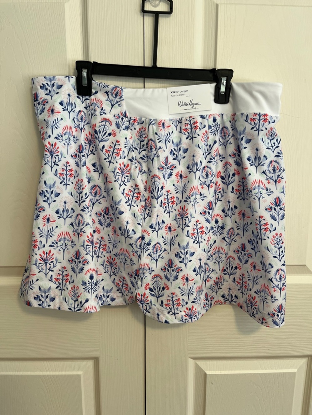 NWT, Walter Hagen, women’s pull on skort, floral print, size XXL, 16” length